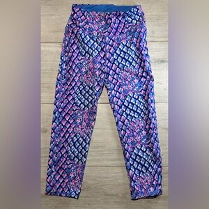 Lilly Pulitzer Blue and Pink Leggings